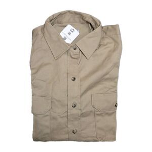 Tyndale K193T Womens Long Sleeve FR Button Down Work Shirt Sz XL / 16-18 NWT Tan